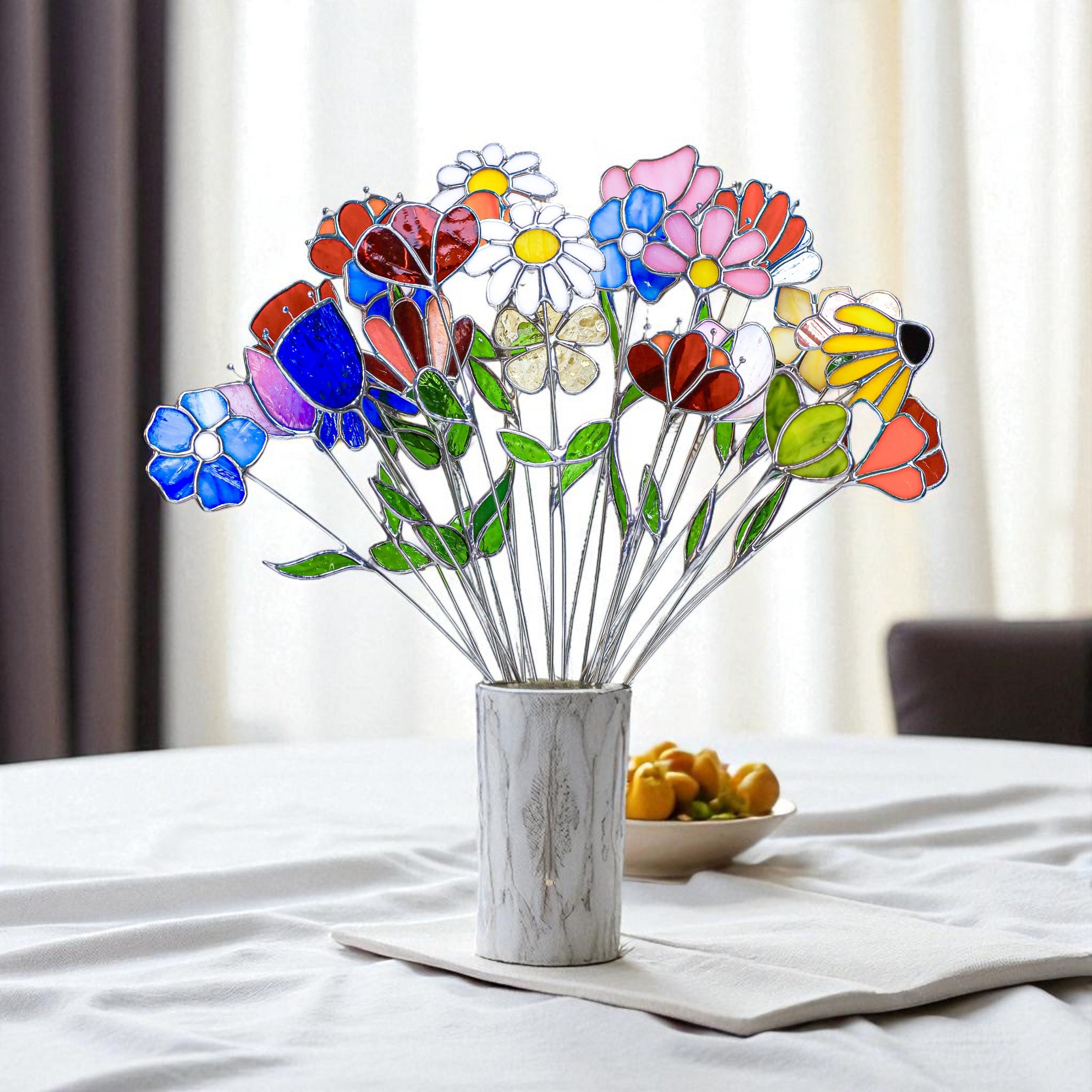 Stained Glass Flowers