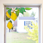 Stained Glass Lemon Window Corner