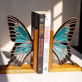 Stained Glass Papilio Ulysses Bookends