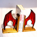 Stained Glass Dragon Wing Bookends