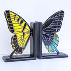 Stained Glass Tiger Swallowtail Bookends