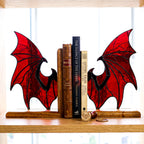 Stained Glass Bat Wings Bookends