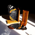 Stained Glass Red Admiral Bookends