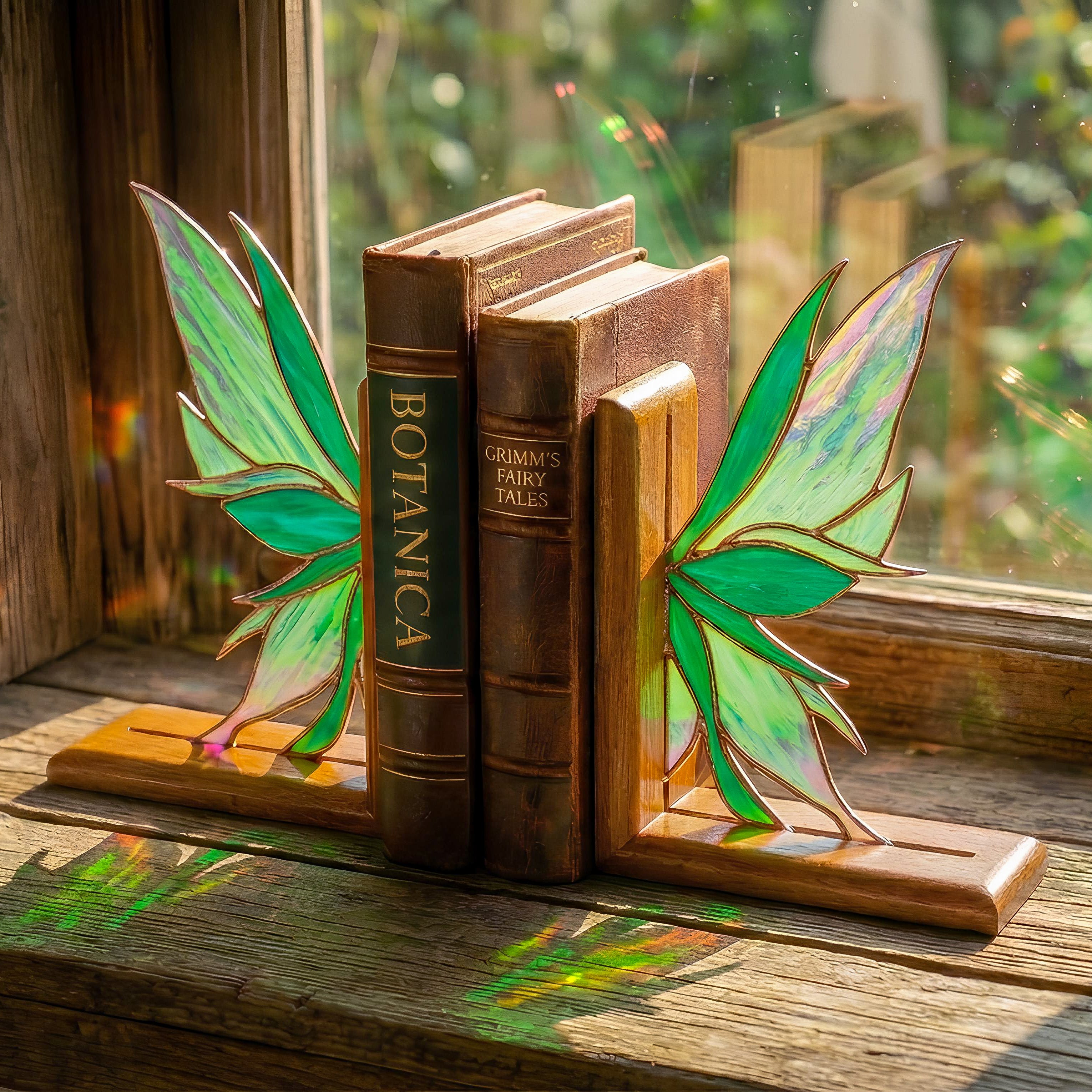 Forest Fairy Wing Bookends