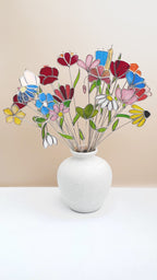 Stained Glass Wildflower Bouquet