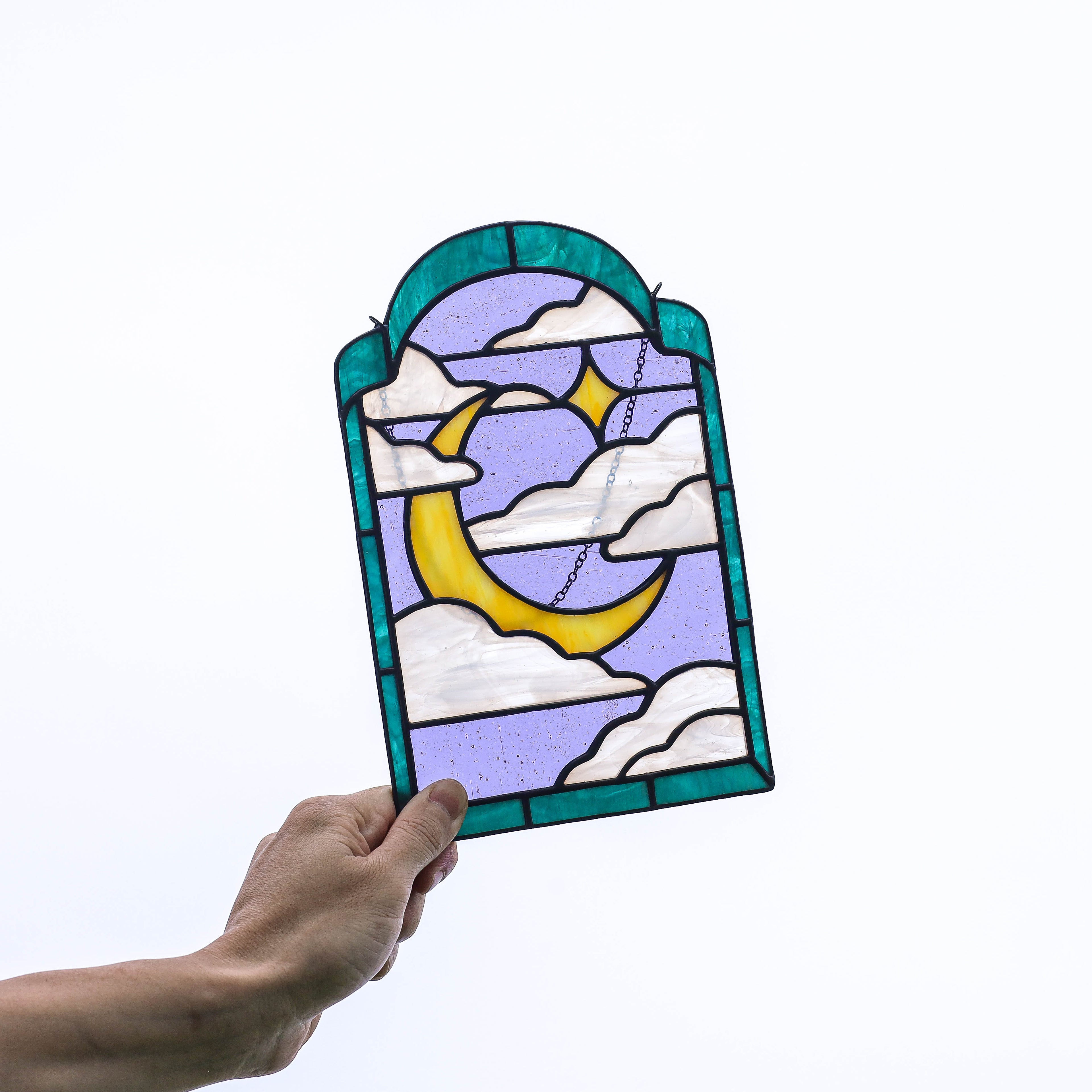 Crescent Moon Suncatcher Pattern PDF