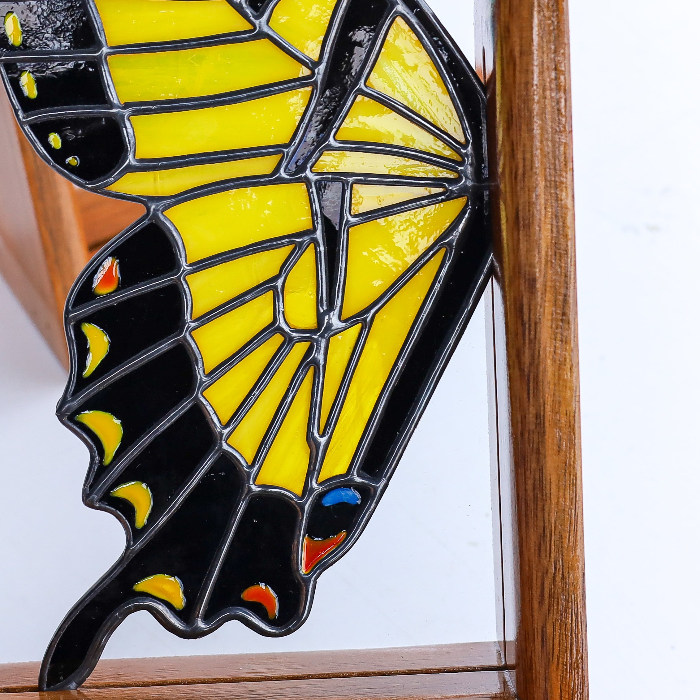 Stained Glass Tiger Swallowtail Bookends