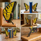 Stained Glass Tiger Swallowtail Bookends