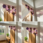 Purple Honeycomb Window Corner