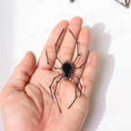 Stained Glass Spiderweb Window Corner Suncatcher